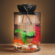 Creative Chinese Style Mountain Waterfall Fountain Ornament Small Desktop Landscape Fish Tank for Living Room Office - Image 5
