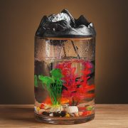 Creative Chinese Style Mountain Waterfall Fountain Ornament Small Desktop Landscape Fish Tank for Living Room Office - Image 3