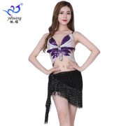 Sexy Adult Stage Performance Costume Belly Dance Jazz Dance Costume Butterfly Sequin Tassel Set For Stage Performances - Image 4