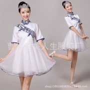 Adult Stage Performance Costume Zhongshan Suit Student Chorus Formal Wear Poem Recitation Outfit Traditional Chinese Adult Ensemble - Image 2