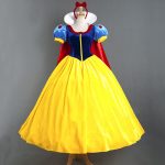 Adult Stage Performance Snow White Princess Dress Cosplay Outfit With Cape Halloween Costume Includes Skirt Support