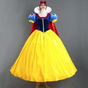 Adult Stage Performance Snow White Princess Dress Cosplay Outfit With Cape Halloween Costume Includes Skirt Support