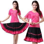 Adult Stage Performance Costume Sparkling Skirt Dance Practice Suit for Social Dancing and Performances - Image 3