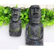 Customizable Decorative Resin Ornaments Aquatic Aquarium Accessories Roman Statue Replica Easter Island Idol Landscape Craft - Image 2
