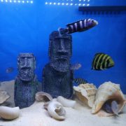 Customizable Decorative Resin Ornaments Aquatic Aquarium Accessories Roman Statue Replica Easter Island Idol Landscape Craft - Image 4