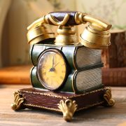 European Style Retro Table Clock Customizable Decorative Ornament for Home Bedroom Living Room Office Creative Display - Image 2