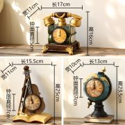 European Style Retro Table Clock Customizable Decorative Ornament for Home Bedroom Living Room Office Creative Display - Image 5