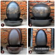 Modern Ceramic Flowing Water Fountain Ornament Indoor Decorative Humidifier for Restaurant and Club Decoration