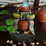 Desktop Flowing Water Fountain Ornament Creative Gift for Office and Home Decoration Wealth Attracting Living Room Decor