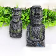 Customizable Decorative Resin Ornaments Aquatic Aquarium Accessories Roman Statue Replica Easter Island Idol Landscape Craft - Image 3