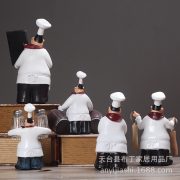 American Country Style Resin Customizable Decorative Ornament for Kitchen Restaurant Cake Shop Home Soft Decoration Chef Figure Craft Gift - Image 3