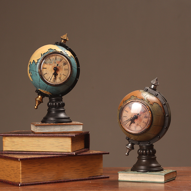 3984089261_873513809.jpg American Retro Customizable Decorative Ornament Clock for Home Living Room TV Cabinet Entrance Office Desktop Decoration - Image 1