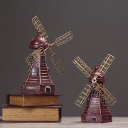 American Country Style Customizable Decorative Ornament Windmill Model Bar Coffee Living Room Shop Decoration Creative Display Gift - Image 2