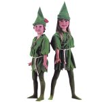 Adult Stage Performance Costume Pure Color Lycra Halloween Outfit Children's Performance Clothing Green Alien Cosplay