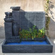 Large european-style waterfall fountain aquarium rockery ornament - living room, entryway, garden landscape, home decor piece