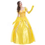 Halloween Princess Yellow Fairy Outfit European Vintage Court Theme Stage Performance Costume for Adults Singer's Ensemble - Image 3