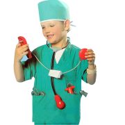 New Halloween Performance Costume Children's Stage Set Blue Simple Surgical Doctor Performance Outfit Adult Stage Performance Costume - Image 2