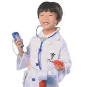 2017 New Halloween Performance Costume White Male Doctor Stage Role-playing Outfit for Children's Festival