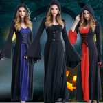 Adult Stage Performance Costume Halloween Cosplay Vampire Devil Death God Witch Masquerade Ball Outfit Export Quality