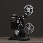 Zakka Style Customizable Retro Projector Resin Model Decorative Ornament For Clothing Store Window Props Gifts