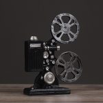 Retro Projector Model Decorative Resin Ornament Customizable Bar Cafe Photography Prop Ideal Home Decor Accessories