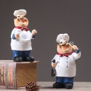 Customizable Retro Chef Decorative Ornament for Home Decor Hotel Cafe Restaurant Window Shelf Resin Craft - Image 2