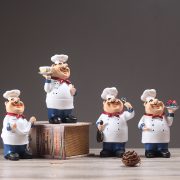 Customizable Retro Chef Decorative Ornament for Home Decor Hotel Cafe Restaurant Window Shelf Resin Craft - Image 4