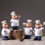 Customizable Retro Chef Decorative Ornament for Home Decor Hotel Cafe Restaurant Window Shelf Resin Craft - Image 3