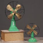 Customizable Decorative American Retro TV Cabinet Fan Model Ornaments for Clothing Stores Window Display Props Resin Crafts