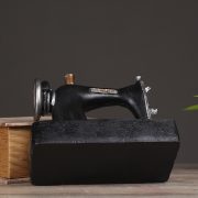 Retro Sewing Machine Customizable Decorative Ornament for Living Room Bedroom Bar Shop Coffee Shop Decor Resin Craft - Image 4