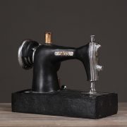 Retro Sewing Machine Customizable Decorative Ornament for Living Room Bedroom Bar Shop Coffee Shop Decor Resin Craft - Image 5