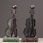 Customizable Decorative Resin Violin Model Soft Decoration Window Photography Props Club Bar Display Piece Unique Craftwork