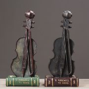 Customizable Decorative Resin Violin Model Soft Decoration Window Photography Props Club Bar Display Piece Unique Craftwork