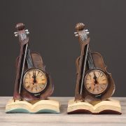 Customizable Decorative Resin Ornament for Home Office Desktop TV Cabinet Violin Clock Living Room Wall Decor - Image 3