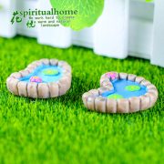 Customizable Decorative Resin Ornaments Miniature Landscape Decor Simulated Water Pool Lotus Pond Succulent Accessories Zakka Decorations - Image 5