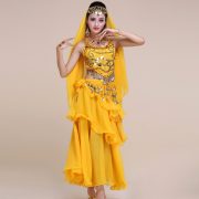 Adult Belly Dance Costume Skirt Stage Performance Outfit Indian Dance Apparel for Adult Women's Performance Wear - Image 3