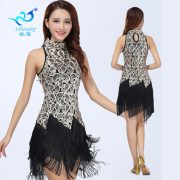 Latin Sequin Tassel Performance Costume Adult Stage Dance Outfit Square Dancing Performance Apparel - Image 3