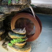 Large Landscape Rockery Water Flowing Fountain Indoor Living Room Mountain Water View Outdoor Courtyard Creative Fish Pond Standee Decoration - Image 3