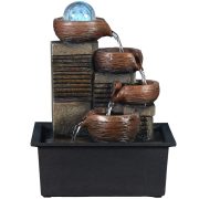 European Style Flowing Water Fountain Living Room Desktop Decoration TV Cabinet Home Decor Craft Gift Creative Lucky Bonsai Pot - Image 5