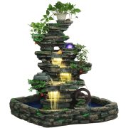 Large Landscape Rockery Water Flowing Fountain Indoor Living Room Mountain Water View Outdoor Courtyard Creative Fish Pond Standee Decoration - Image 5