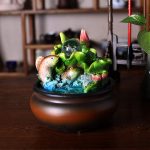 Indoor Crystal Ball Water Fountain Ornament Creative Desktop Decoration for Living Room Feng Shui Wealth Attracting Feature