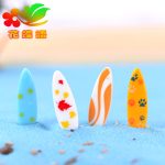 Customizable Decorative Ornament Mediterranean Style Resin Craft Small Beach Accessory Customized Surfboard Design
