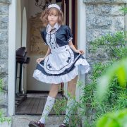 Large Size Adult Stage Performance Costume Black And White Maid Uniform Cosplay Japanese Style Cafe Waitress Outfit - Image 6
