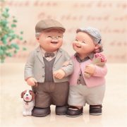 Creative Customizable Decorative Ornaments Lovers Walking Together Night Lamp Grandpa Grandma Figurine Wedding Birthday Gifts - Image 2