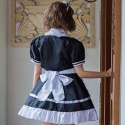 Large Size Adult Stage Performance Costume Black And White Maid Uniform Cosplay Japanese Style Cafe Waitress Outfit - Image 5