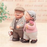 Creative Customizable Decorative Ornaments Lovers Walking Together Night Lamp Grandpa Grandma Figurine Wedding Birthday Gifts - Image 3