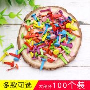 Custom Metal Medal Badge Round Colorful Double Foot Nail Sheep Horn Mushroom Nail Children's Handcraft DIY Material - Image 2