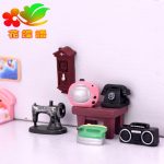 Retro Resin Decorative Ornaments Customizable Black And White TV Radio Fan Clock European Style Camera Gifts