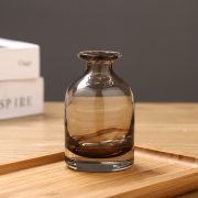 ins北欧风棕色花瓶玻璃干花香薰瓶插花咖啡厅复古摆件瓶ins风 - Image 3