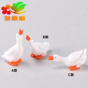 Resin Day Duck Customizable Decorative Ornament DIY Accessories Parent-Child Gift Water Ball Craft White Swan Decoration - Image 4